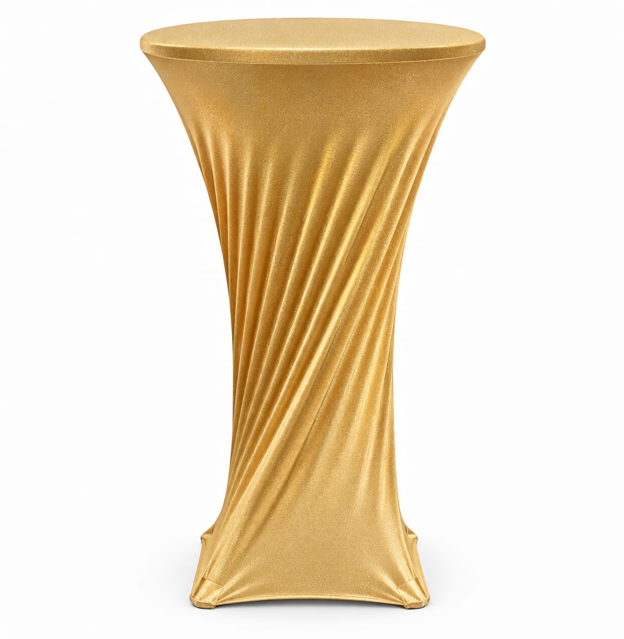 Lycra para mesa coctelera — Dorado con brillo