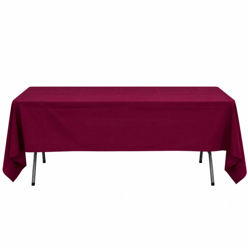 Mantel rectangular sencillo — Rojo vino