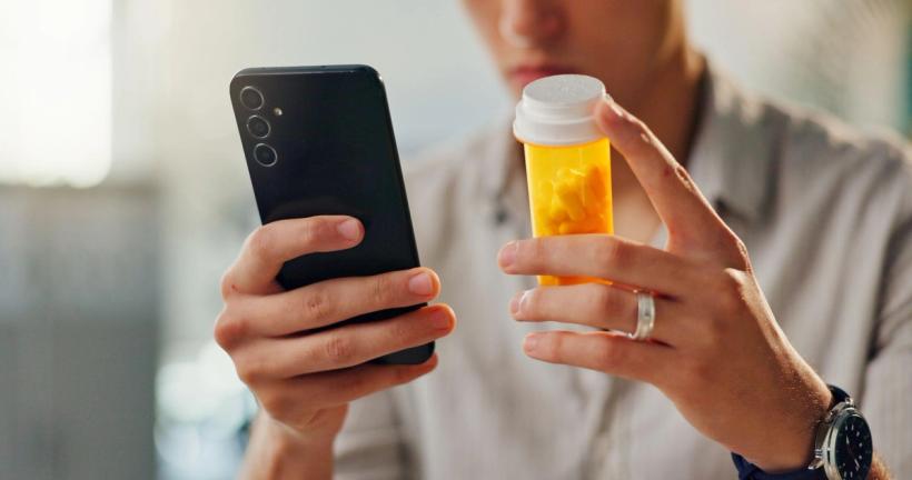 A men calling for a prescription refill