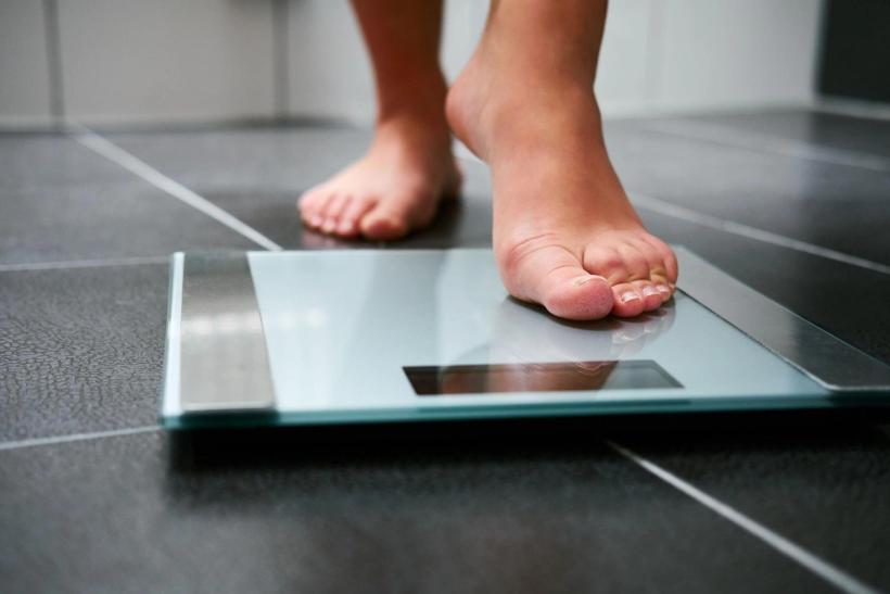 Stepping on a scale