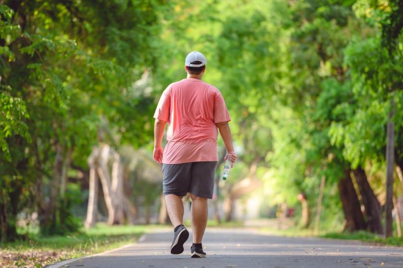 A man walking to lose weight
