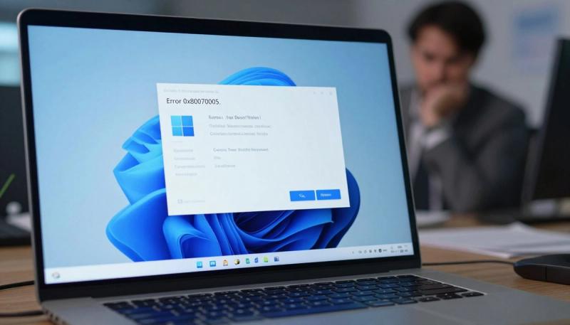 Windows 11 update error 0x80070005 Access Denied message in Windows Update settings