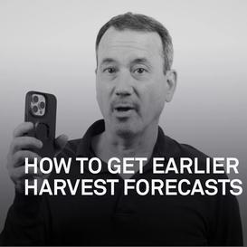 How to Get Earlier Harvest Forecasts