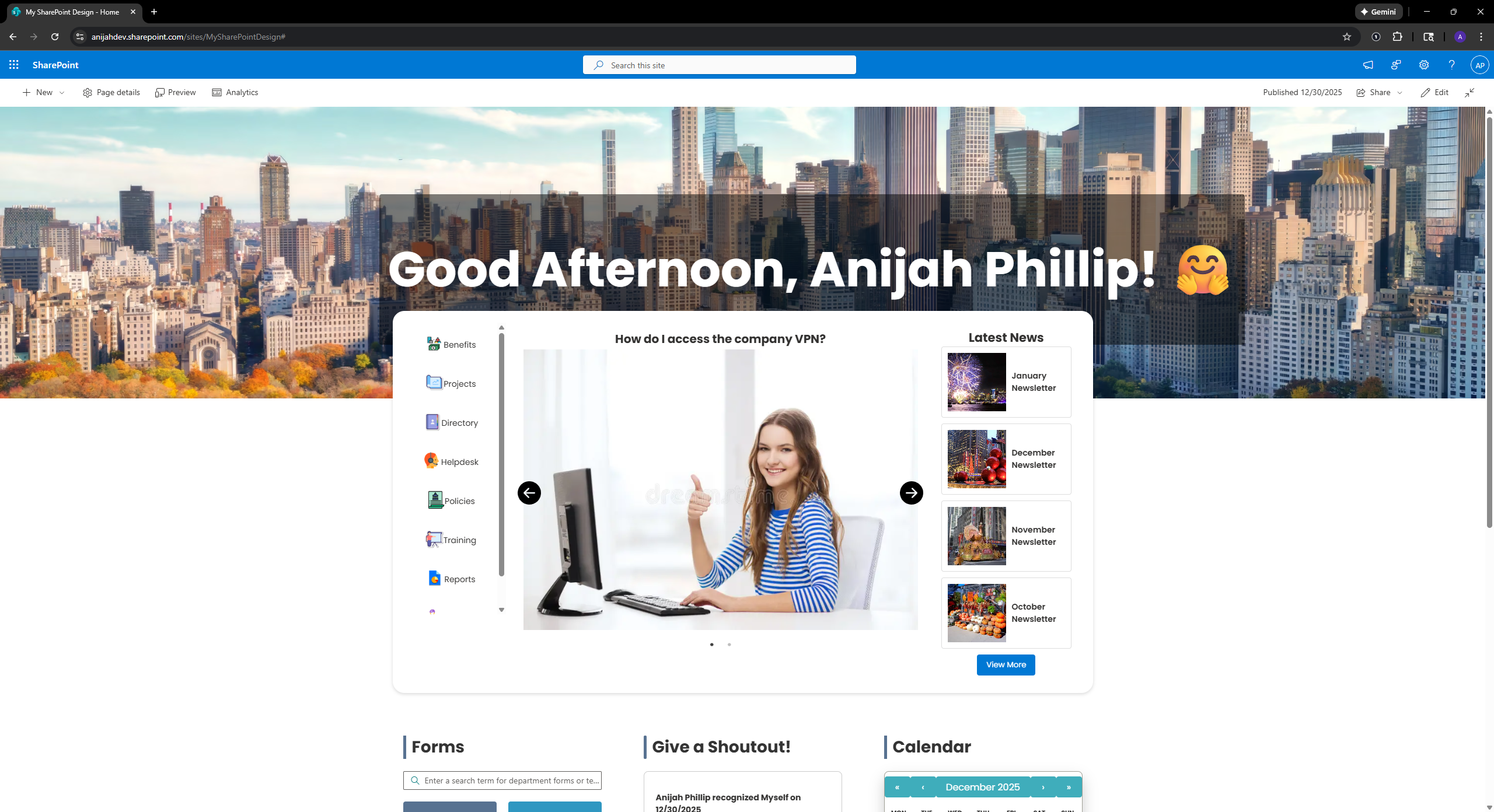 SharePoint Redesign 🏢