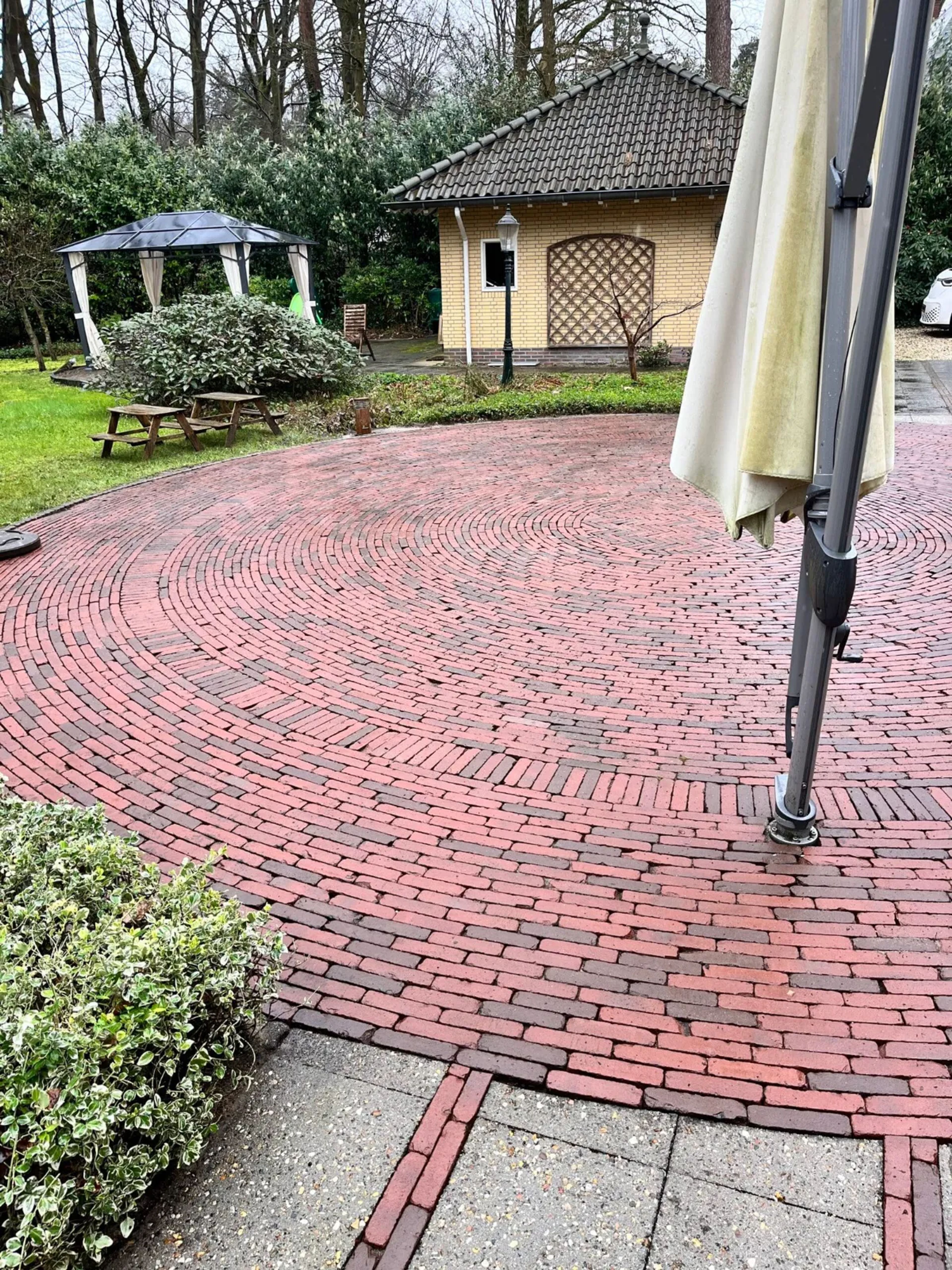 Terras reiniging  na