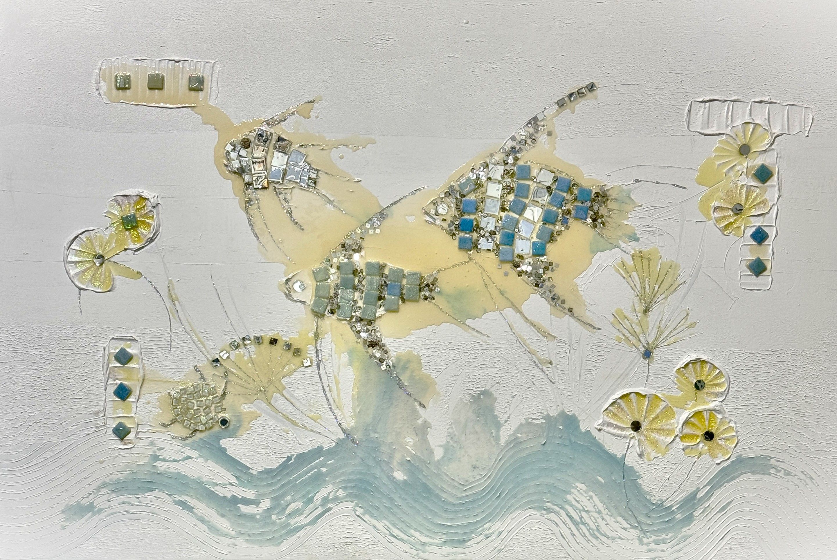 Fish At Play by Chris Huber Fine Art, available at Straddievarious Brisbane art gallery