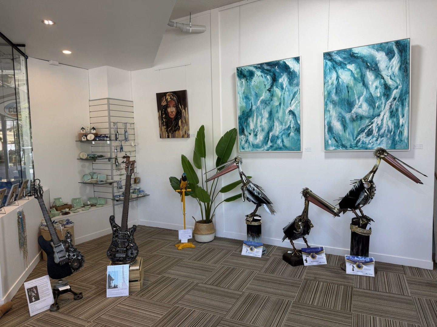 Inside Straddievarious Gallery at Raby Bay Harbour, Cleveland Brisbane