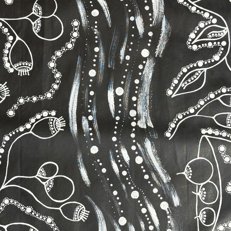 Bush Coconut (Barlabi) by Priscilla Gordon by Gooniyandi Artists, available at Straddievarious Brisbane art gallery