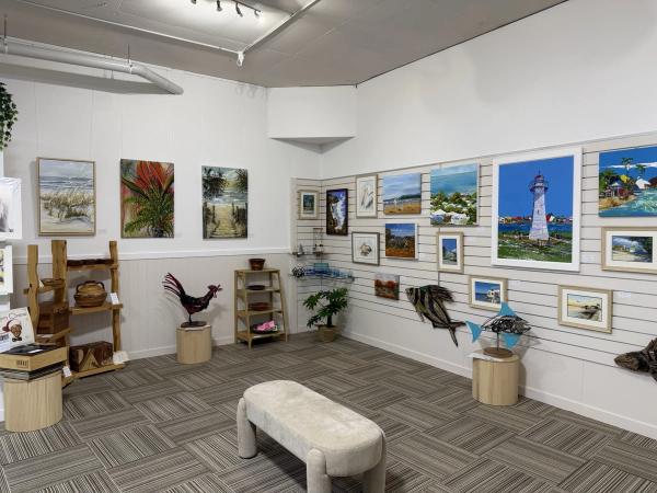 Inside Straddievarious Gallery at Raby Bay Harbour, Cleveland Brisbane