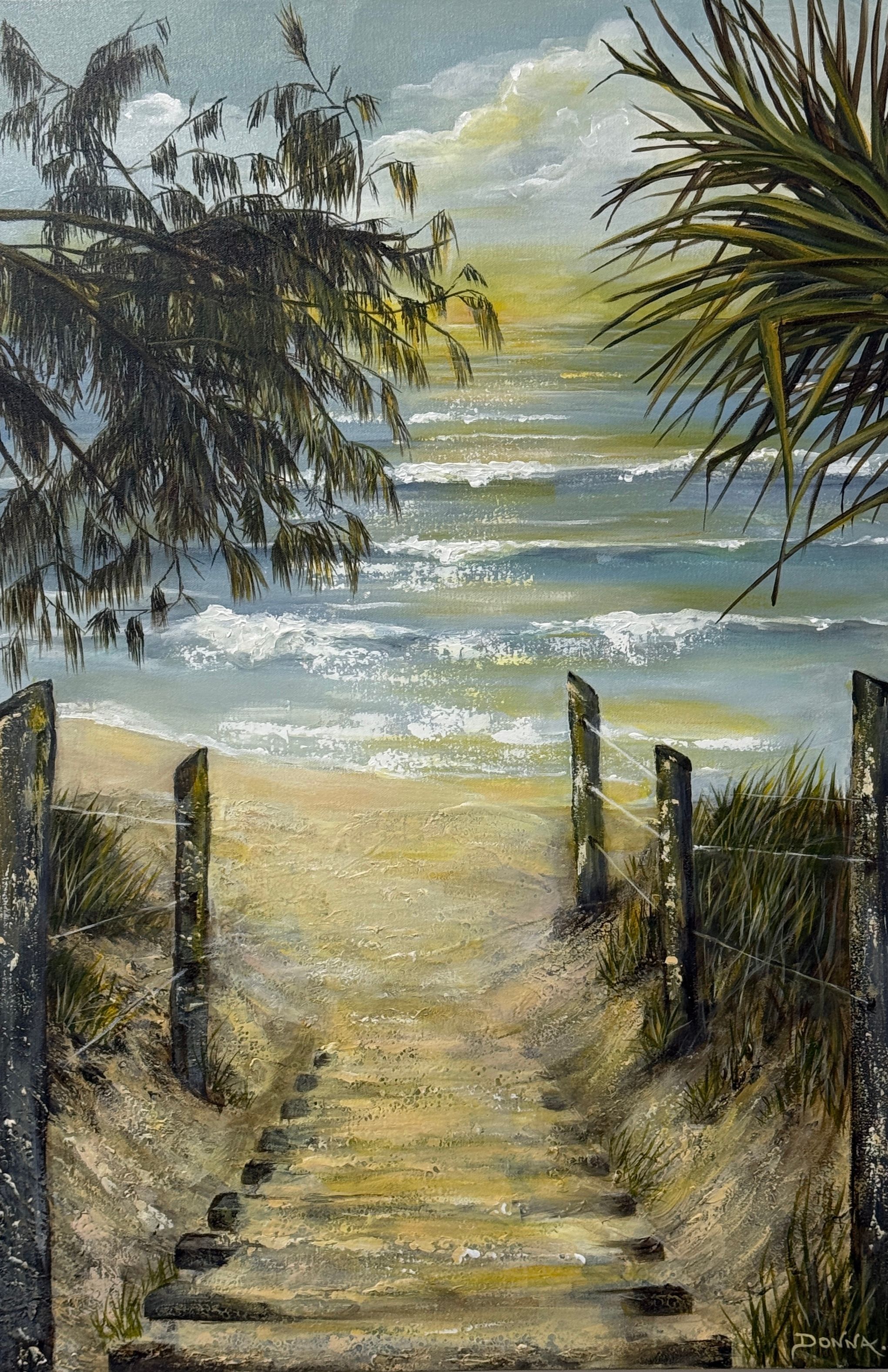 Where Morning Begins, acrylic on canvas by Donna Shumilin, available at Straddievarious Brisbane art gallery