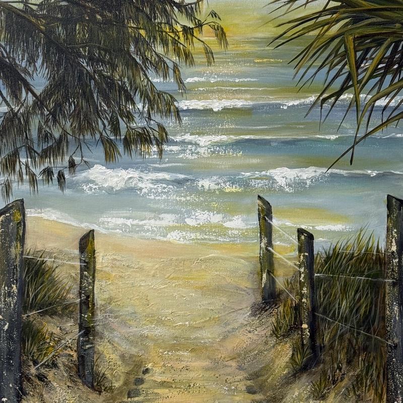 Where Morning Begins, acrylic on canvas by Donna Shumilin, available at Straddievarious Brisbane art gallery