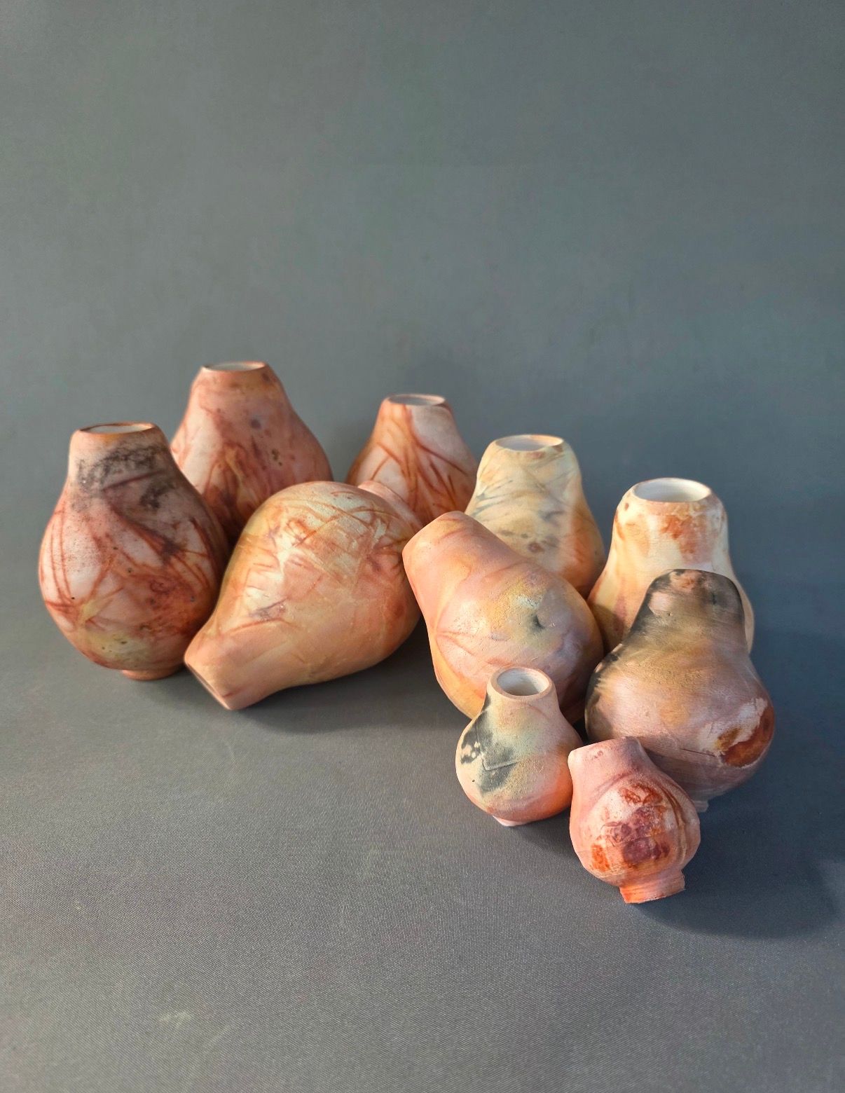 Seed Pods, ceramic sculpture by Paula Bowie, available at Straddievarious Brisbane art gallery