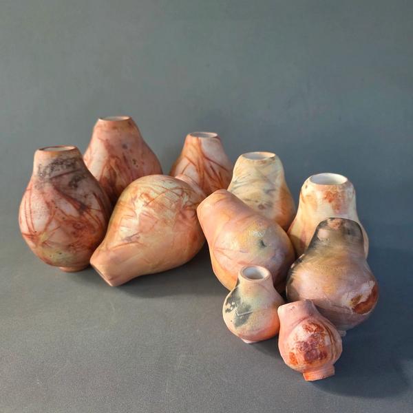 Seed Pods, ceramic sculpture by Paula Bowie, available at Straddievarious Brisbane art gallery