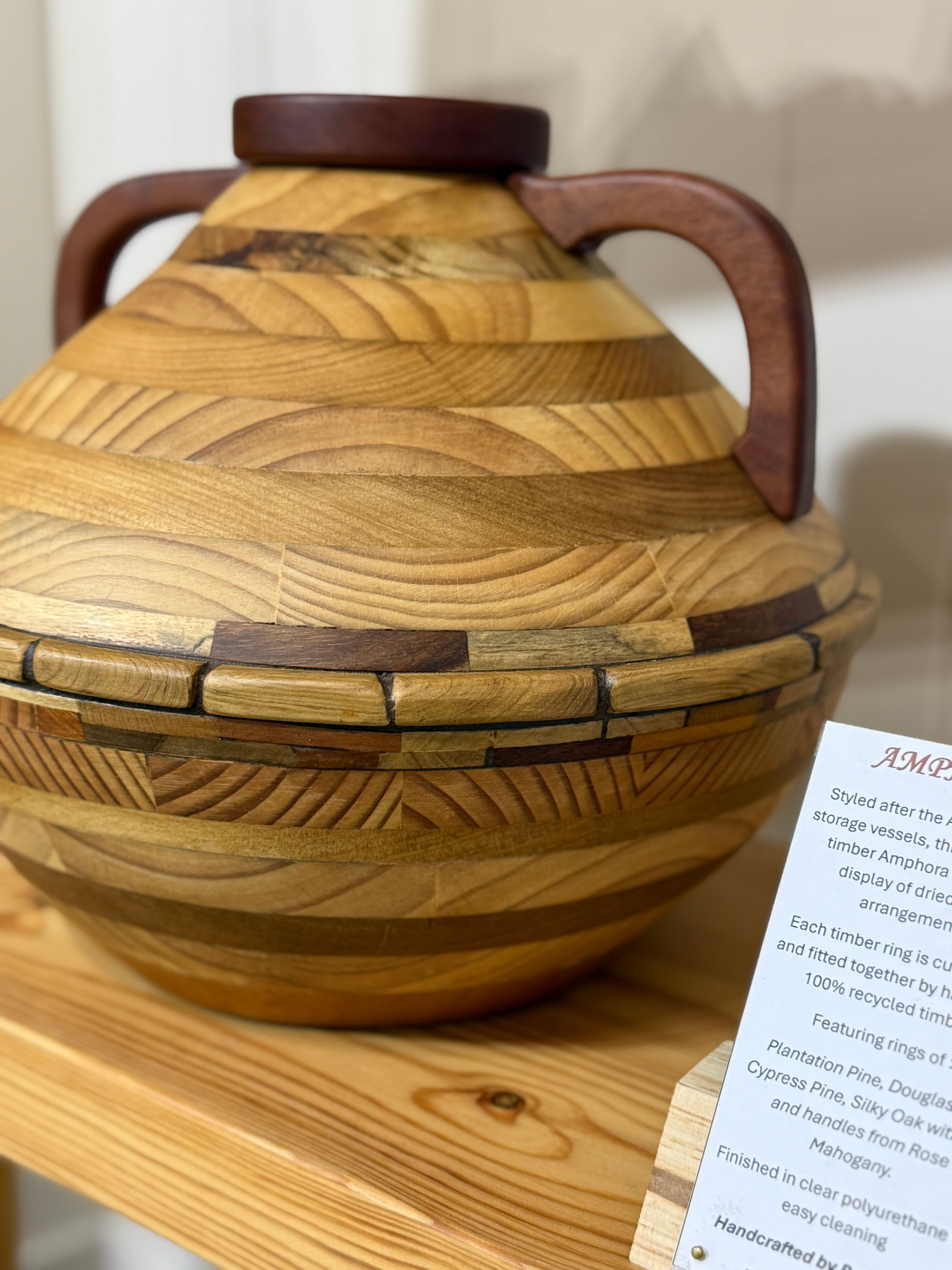 Amphora (Grecian Vase) by Ben Warner, detail view 2