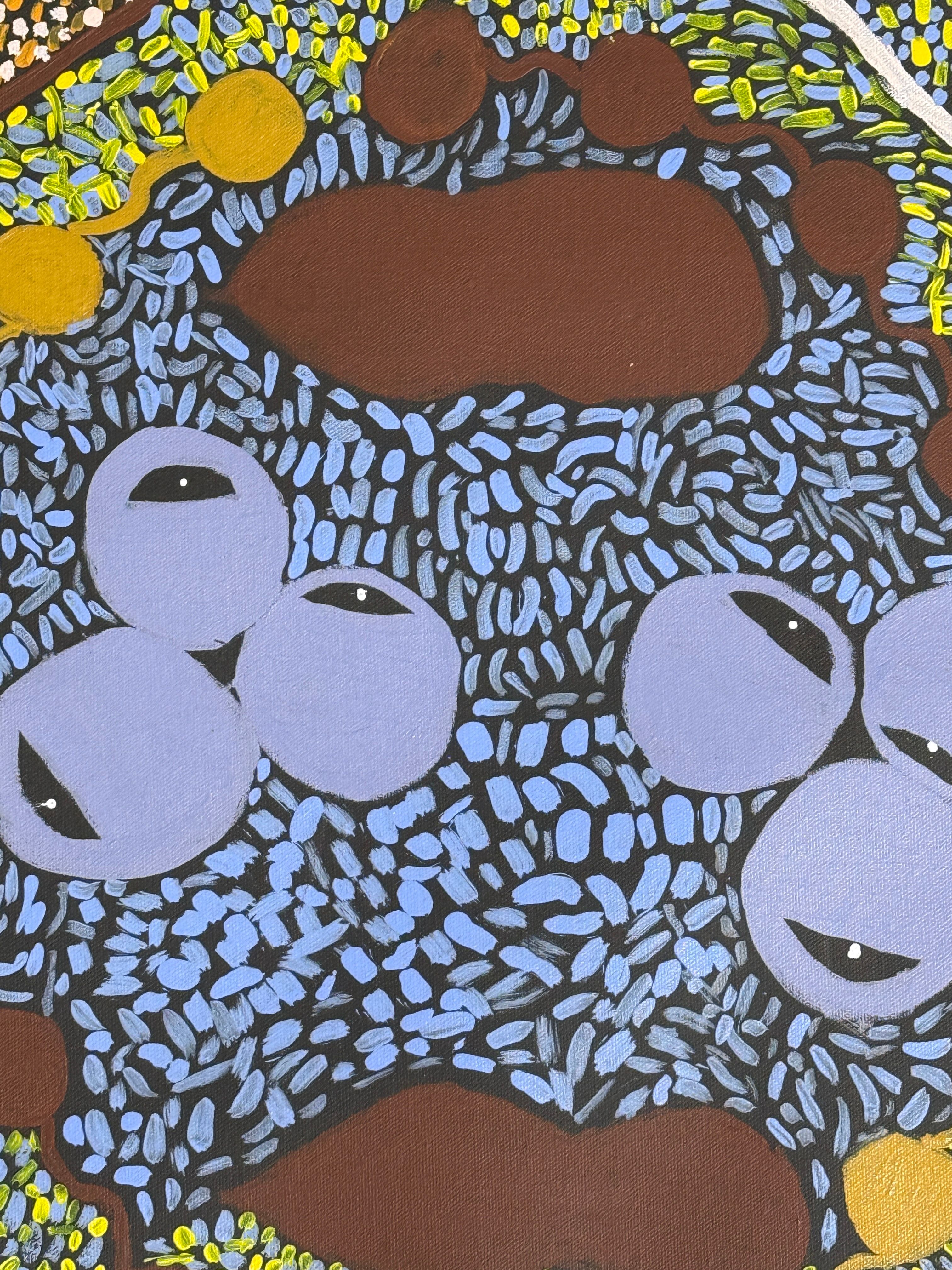 Birla, Barlabi, Boomggq by Joselyn Cox by Gooniyandi Artists, available at Straddievarious Brisbane art gallery