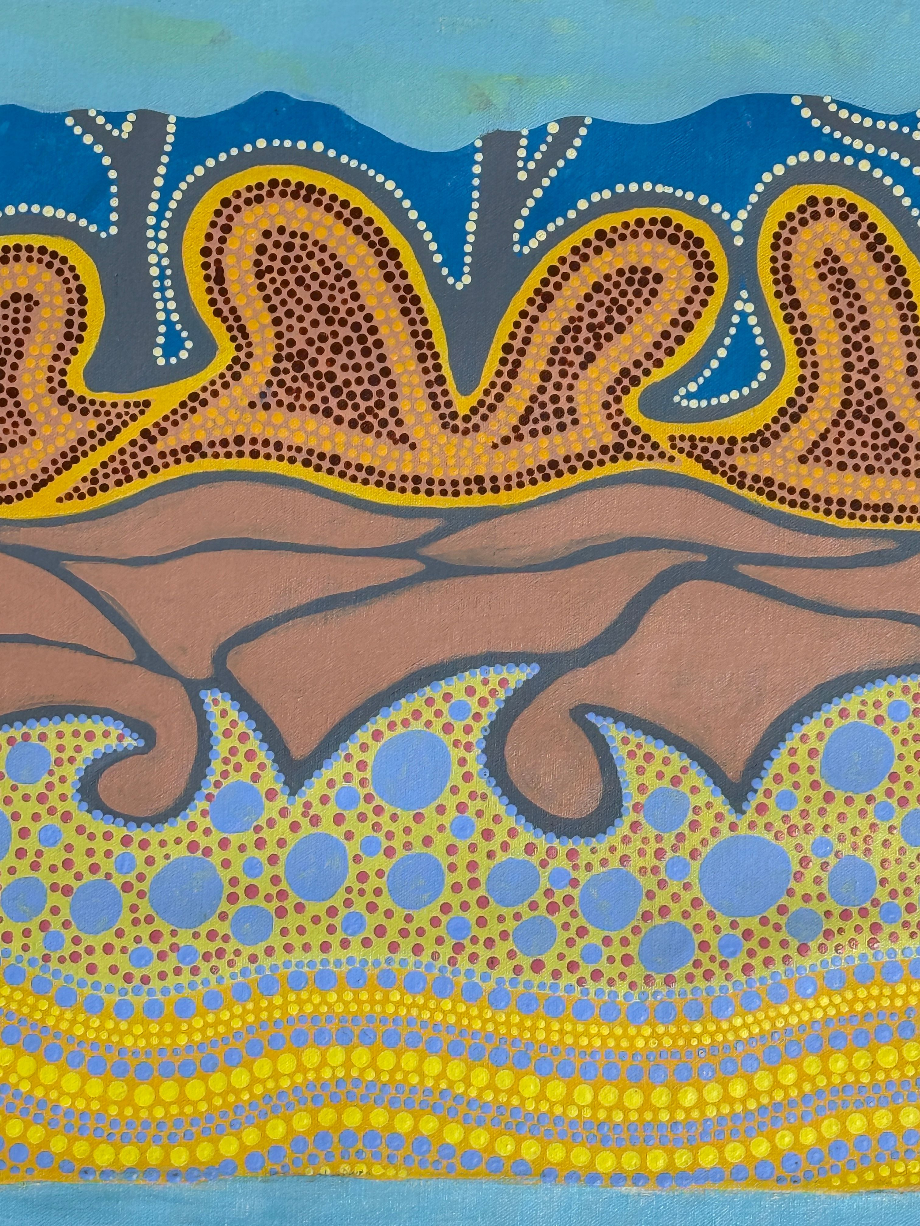 Untitled by Sandra Cox by Gooniyandi Artists, available at Straddievarious Brisbane art gallery