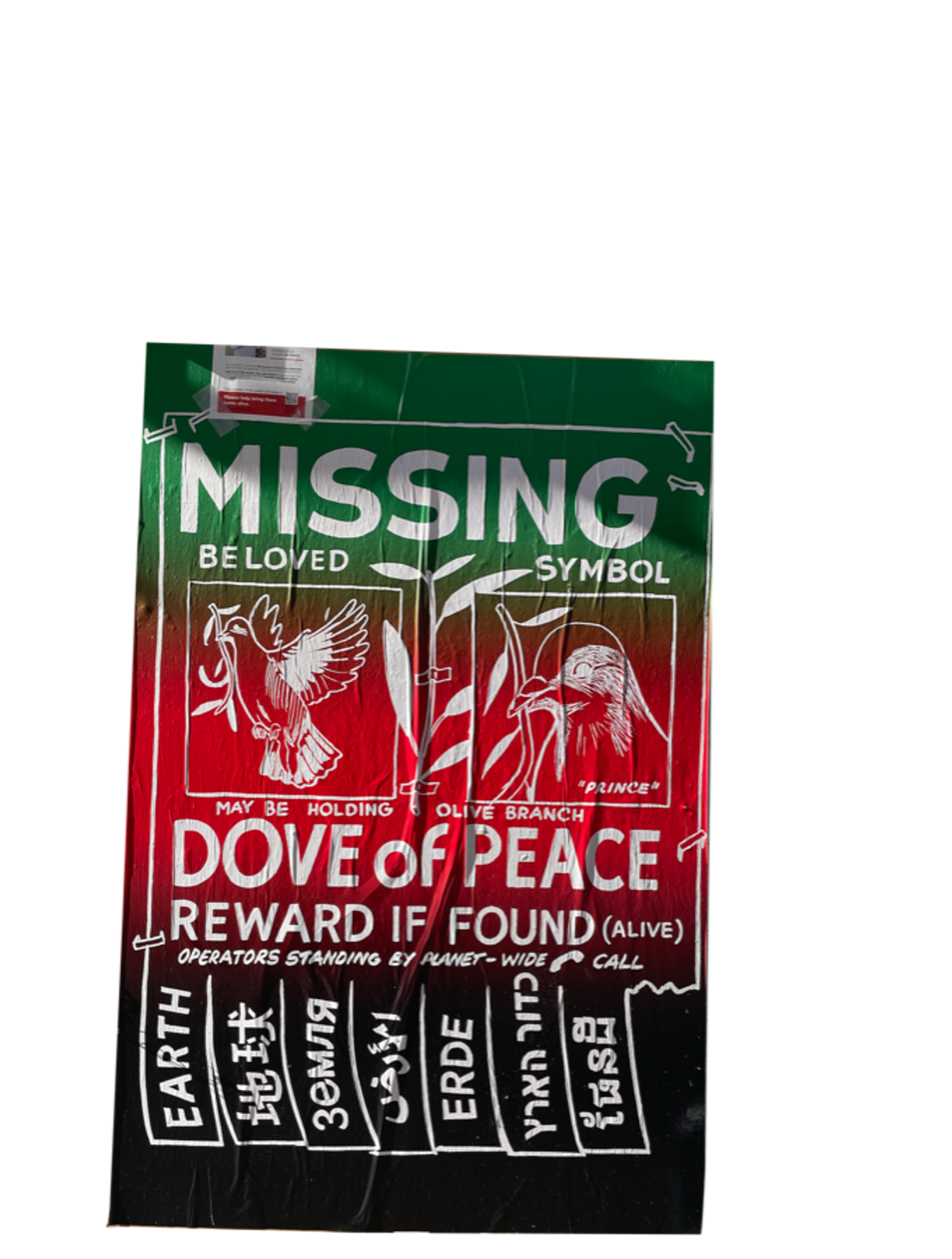 Missing: Dove of Peace poster
