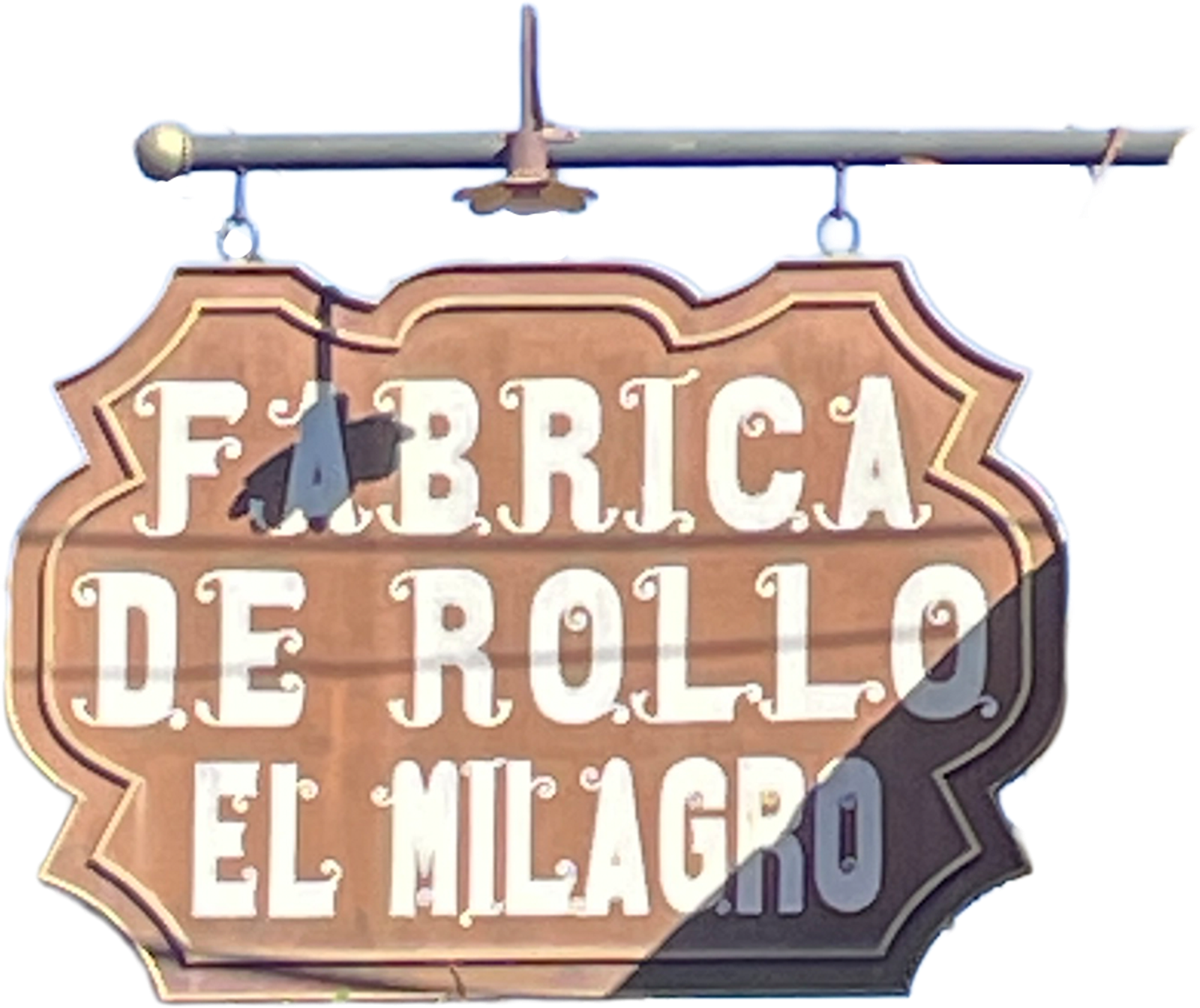 Fábrica de Rollo El Milagro sign
