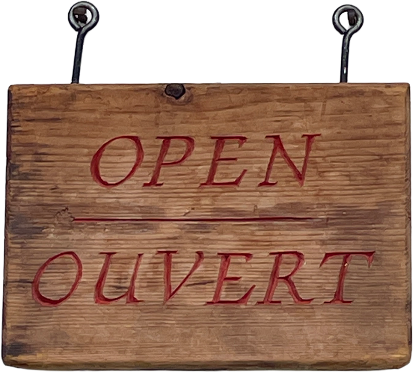 Open / Ouvert sign