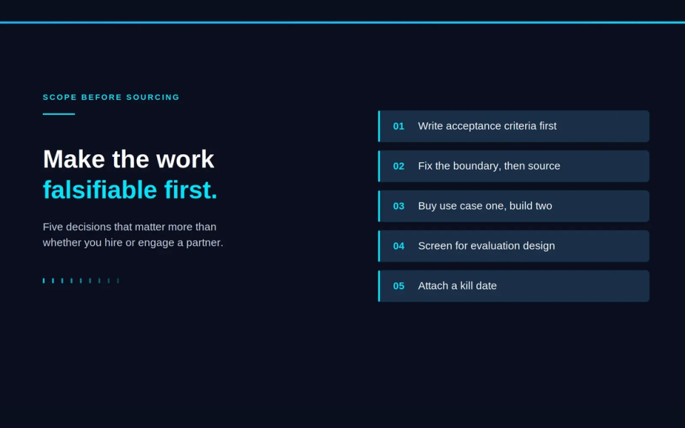 Two routes to an AI capability compared for teams deciding to hire AI engineers