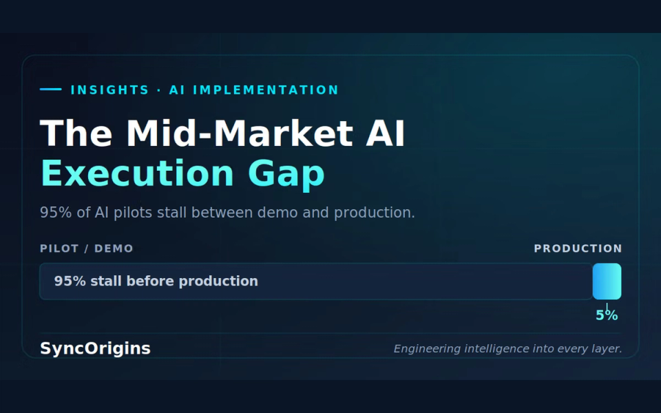 Engineering the integration between an AI agent and a mid-market company's core systems.