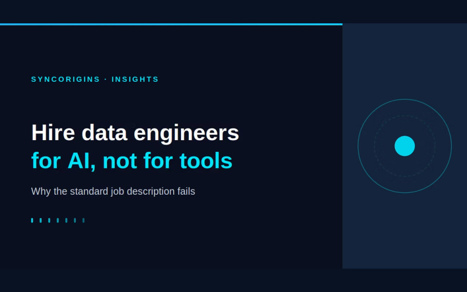 data engineer hiring, AI data readiness, data engineer job description, signal reconstruction, data contracts