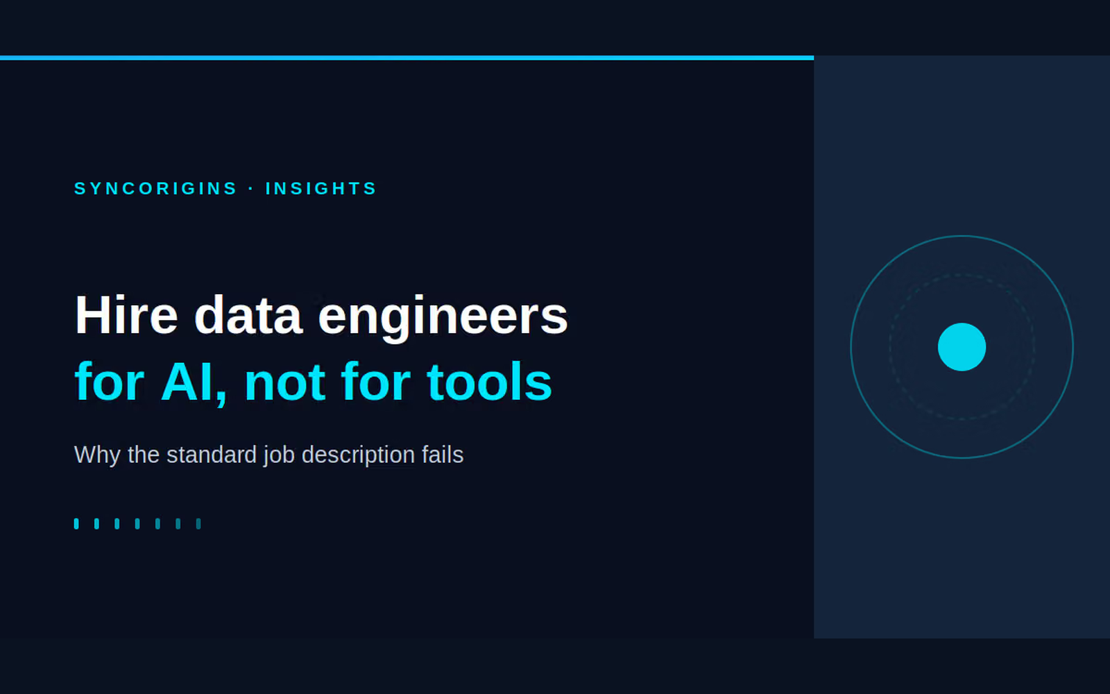 data engineer hiring, AI data readiness, data engineer job description, signal reconstruction, data contracts