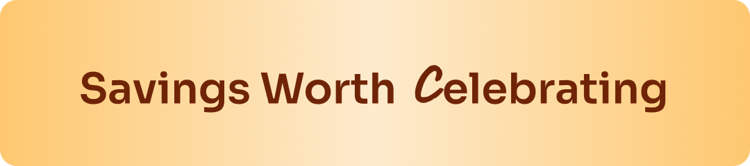 Saving corner mobile banner