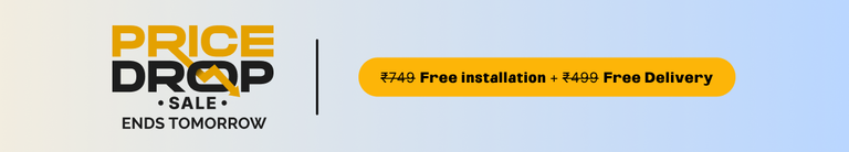 Free delivery + Free installation 