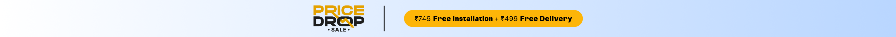 Free delivery + Free installation