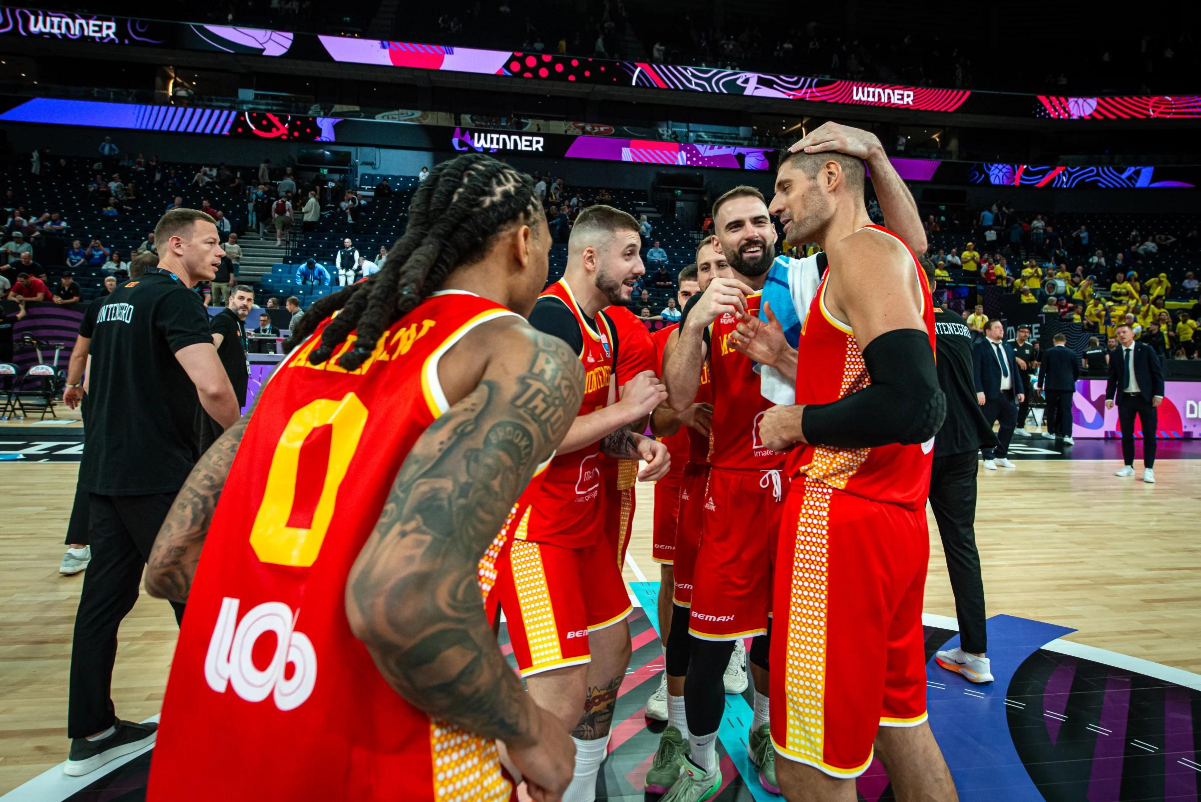 Montenegro celebrate in win against Sweden