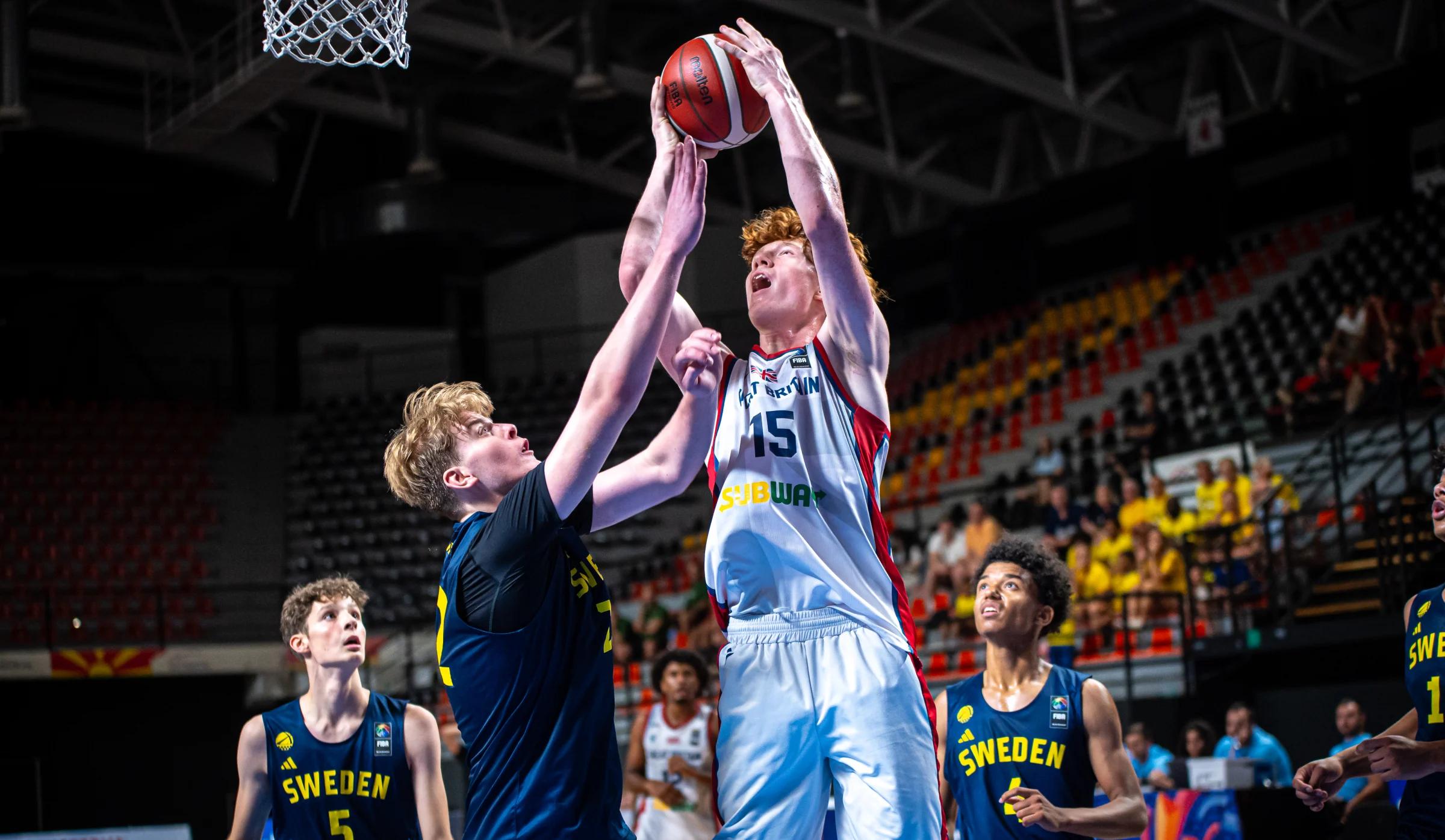Oliver Bishop scores 31 despite strong Swedish performance in U16 Men's EuroBasket