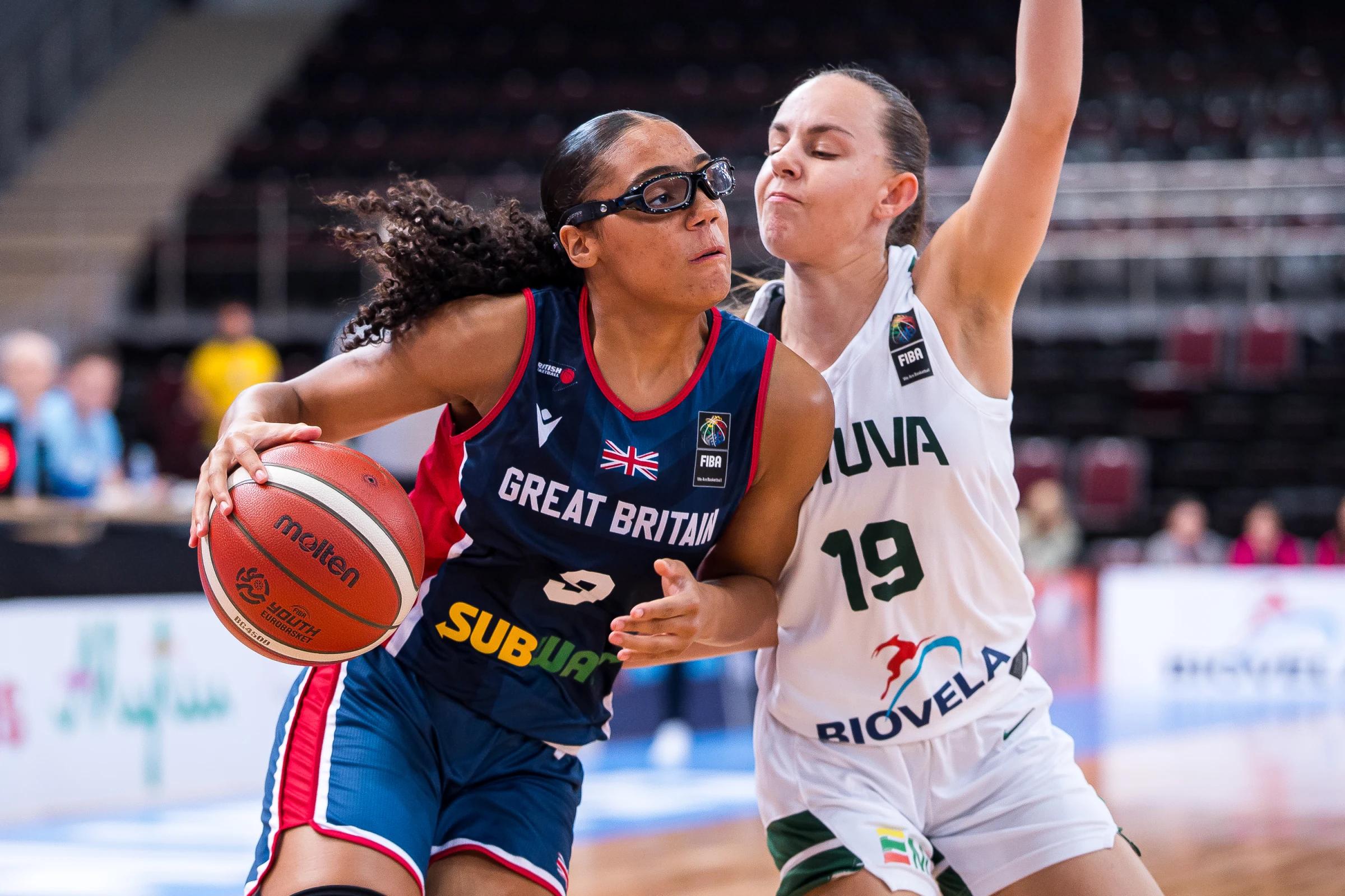 Athena Thompson against Lithuania at U18 Women's EuroBasket