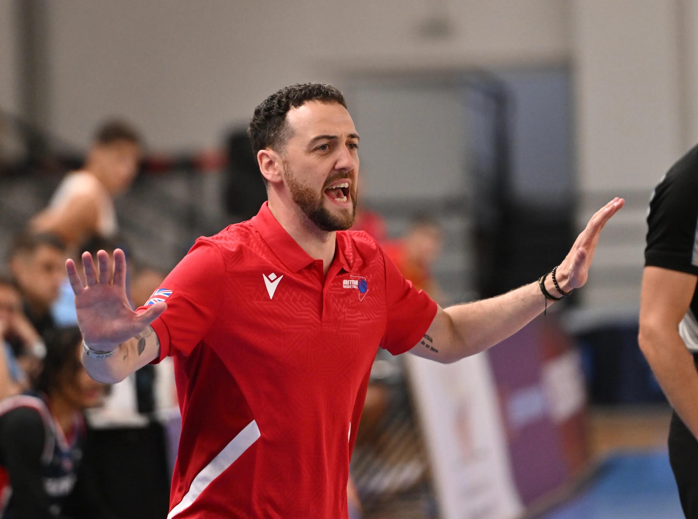 Liam Jefferson at his first EuroBasket as a head coach