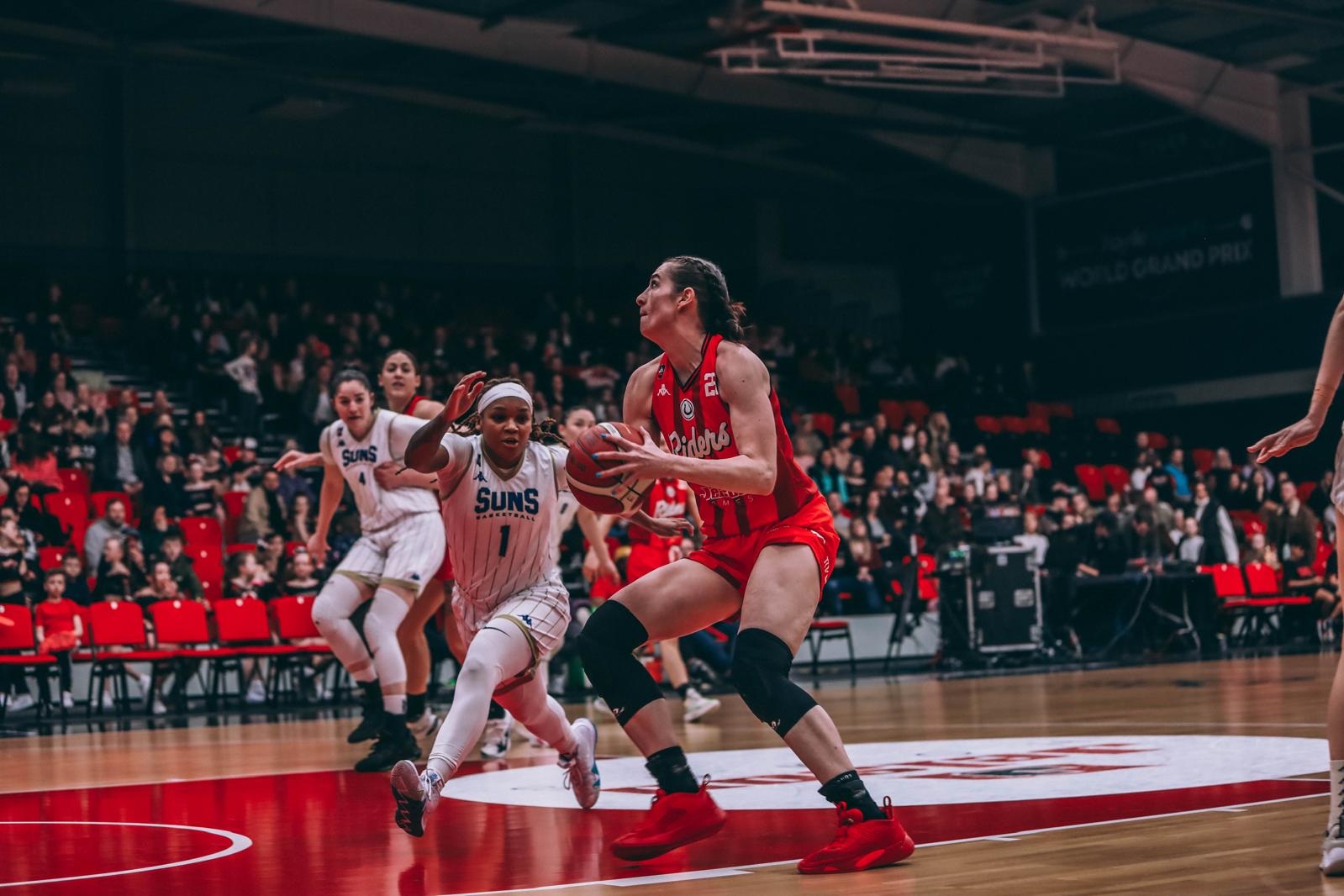In game action for Leciester Riders