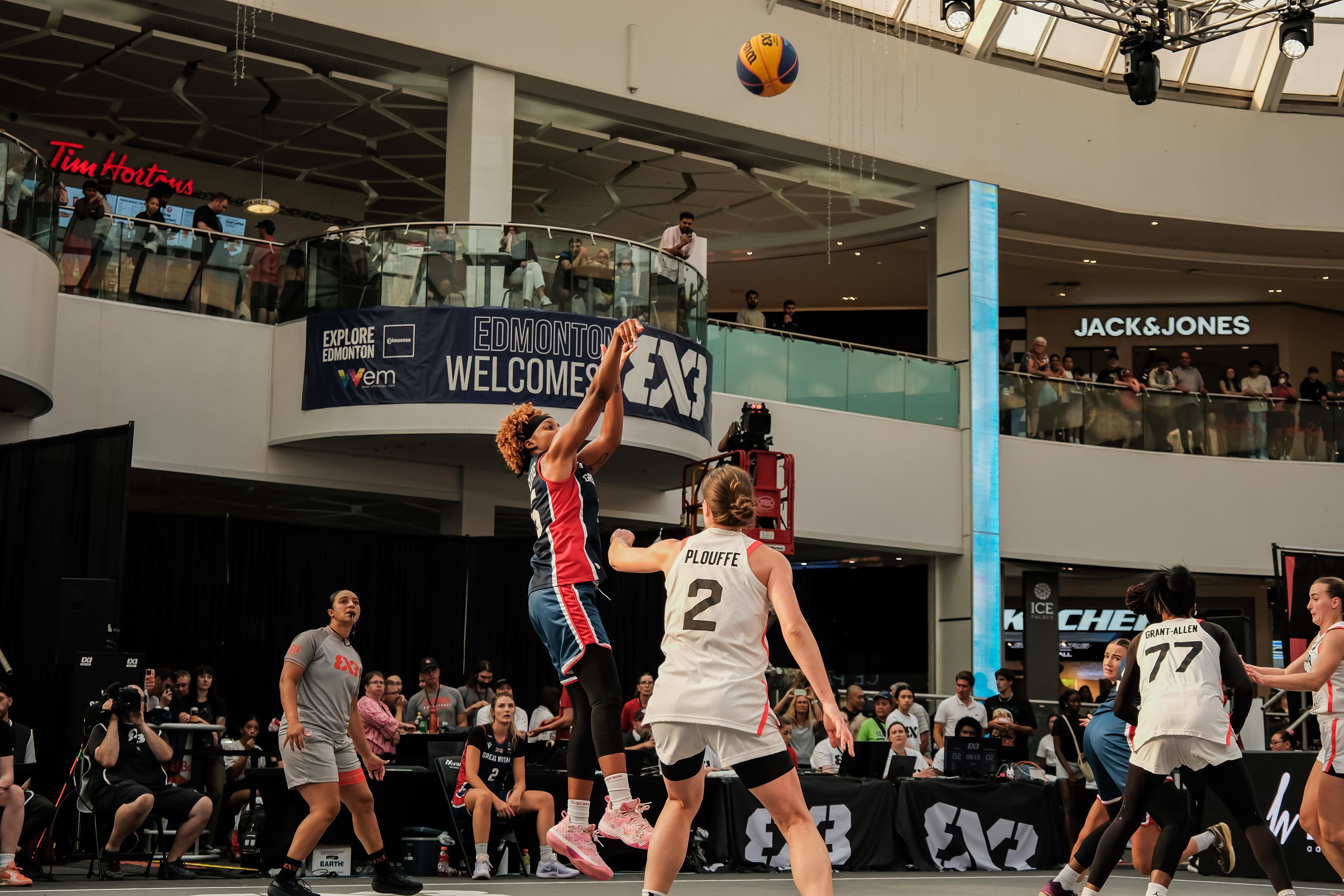 Rickards fires from three against Canada at FIBA 3x3 Women's Series
