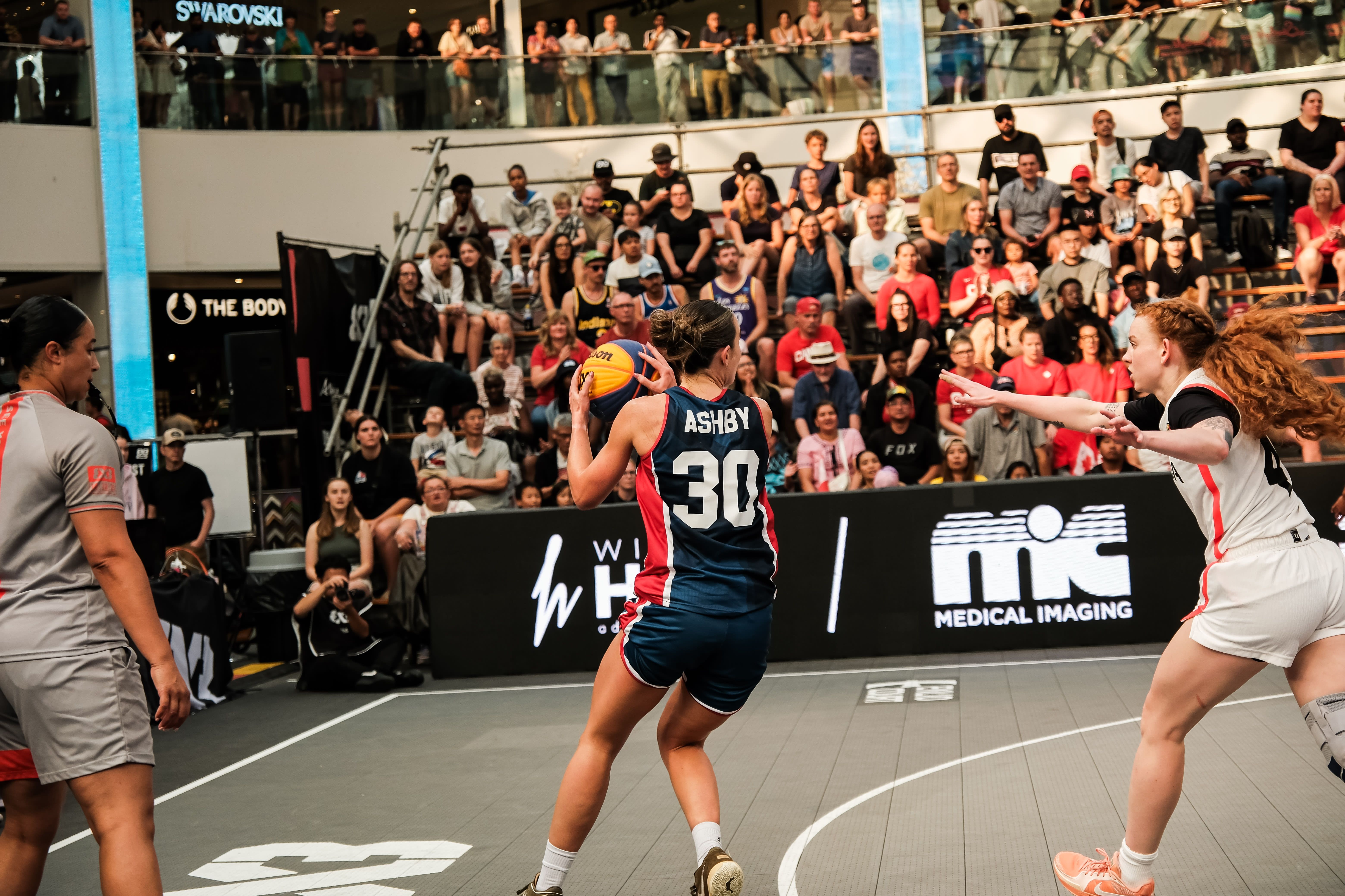 Sam Ashby at Edmonton stop of 3x3 Women's Series