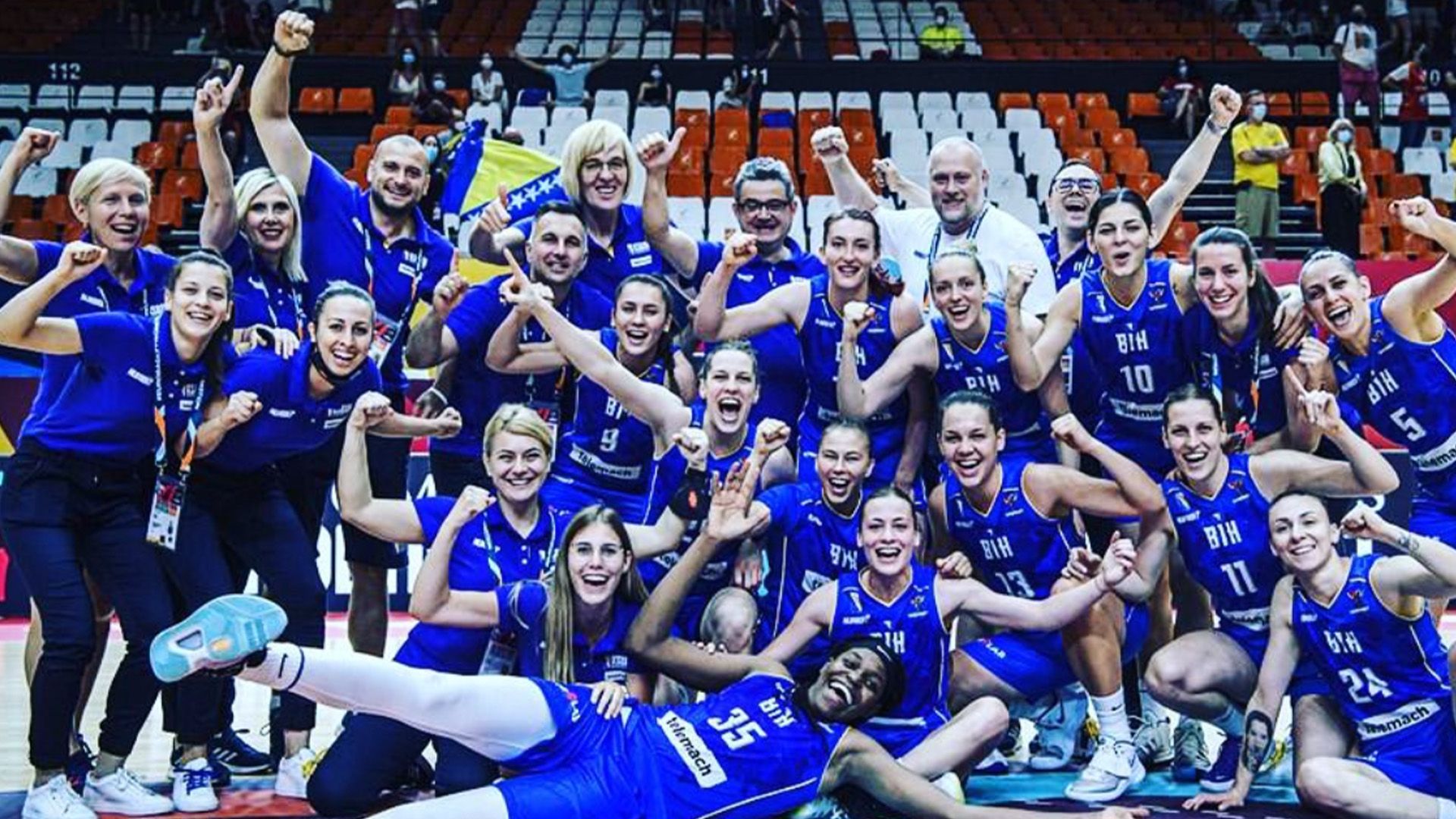 Bosnia & herzegovina with Head Coach Goran Lojo