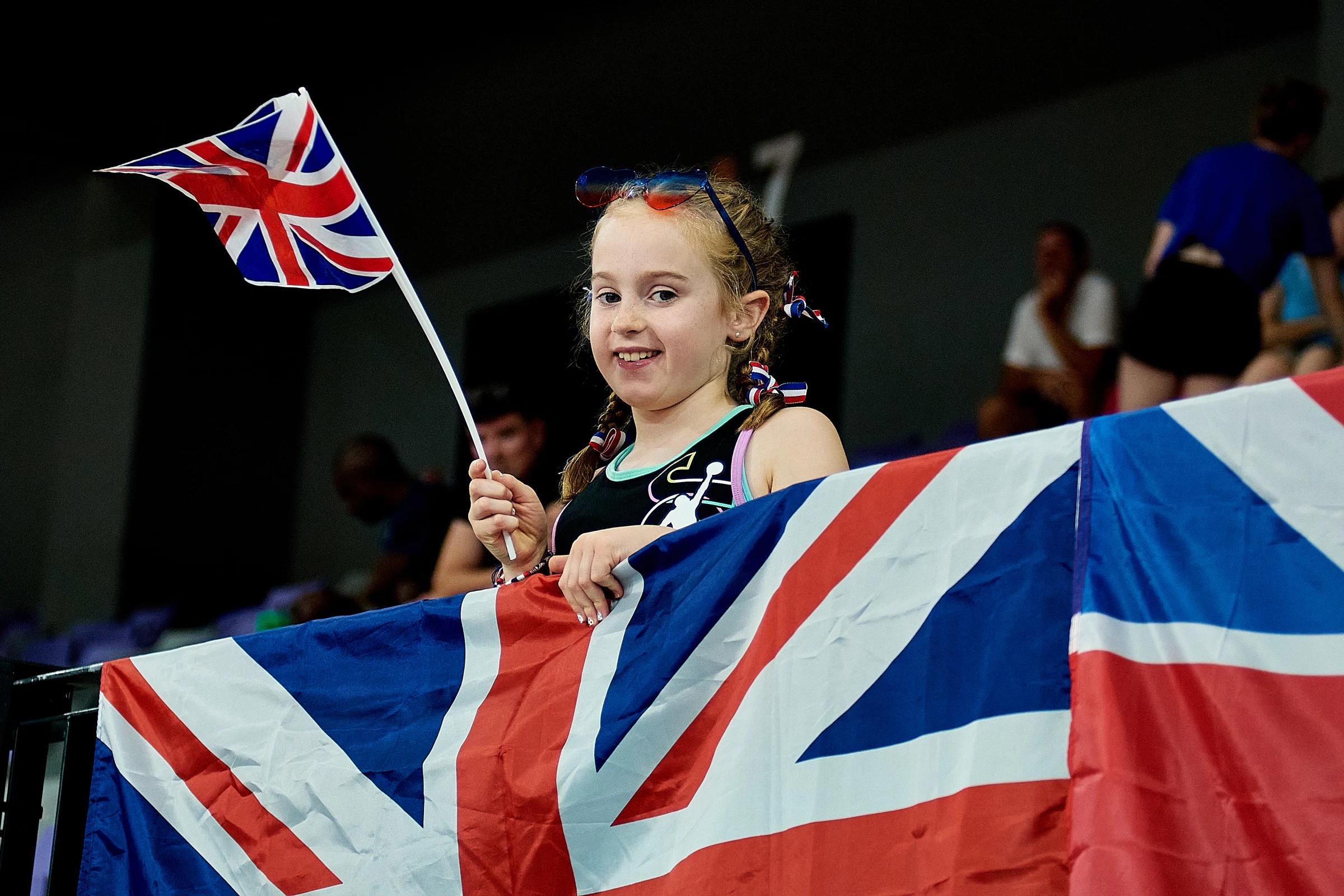 A fan at GB U16 Women's EuroBasket