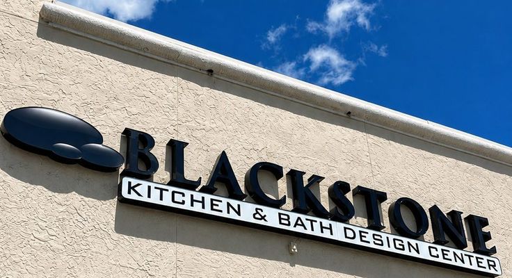 The Blackstone Kitchen & Bath Design Center storefront sign