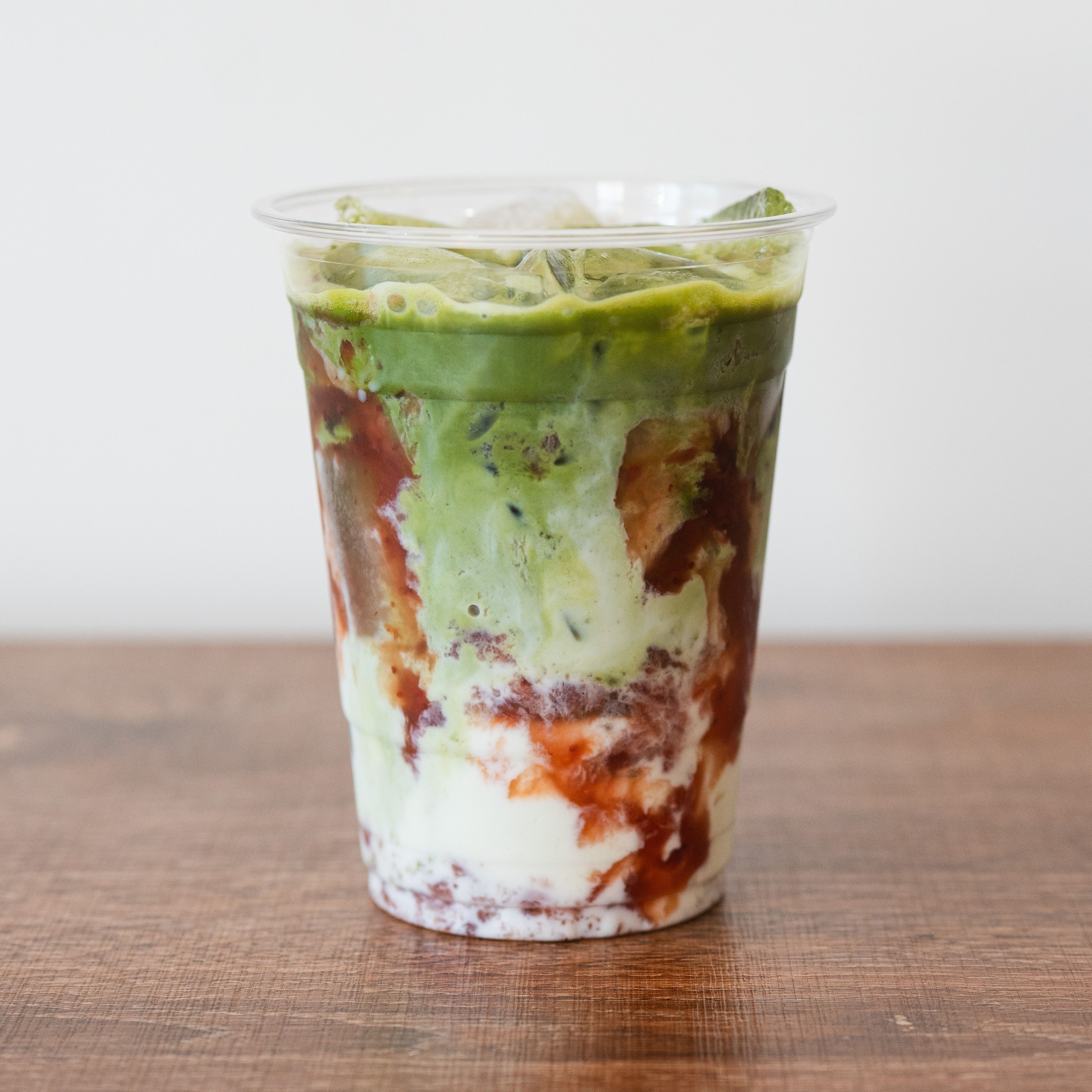 Strawberry Matcha at Blue House Cafe