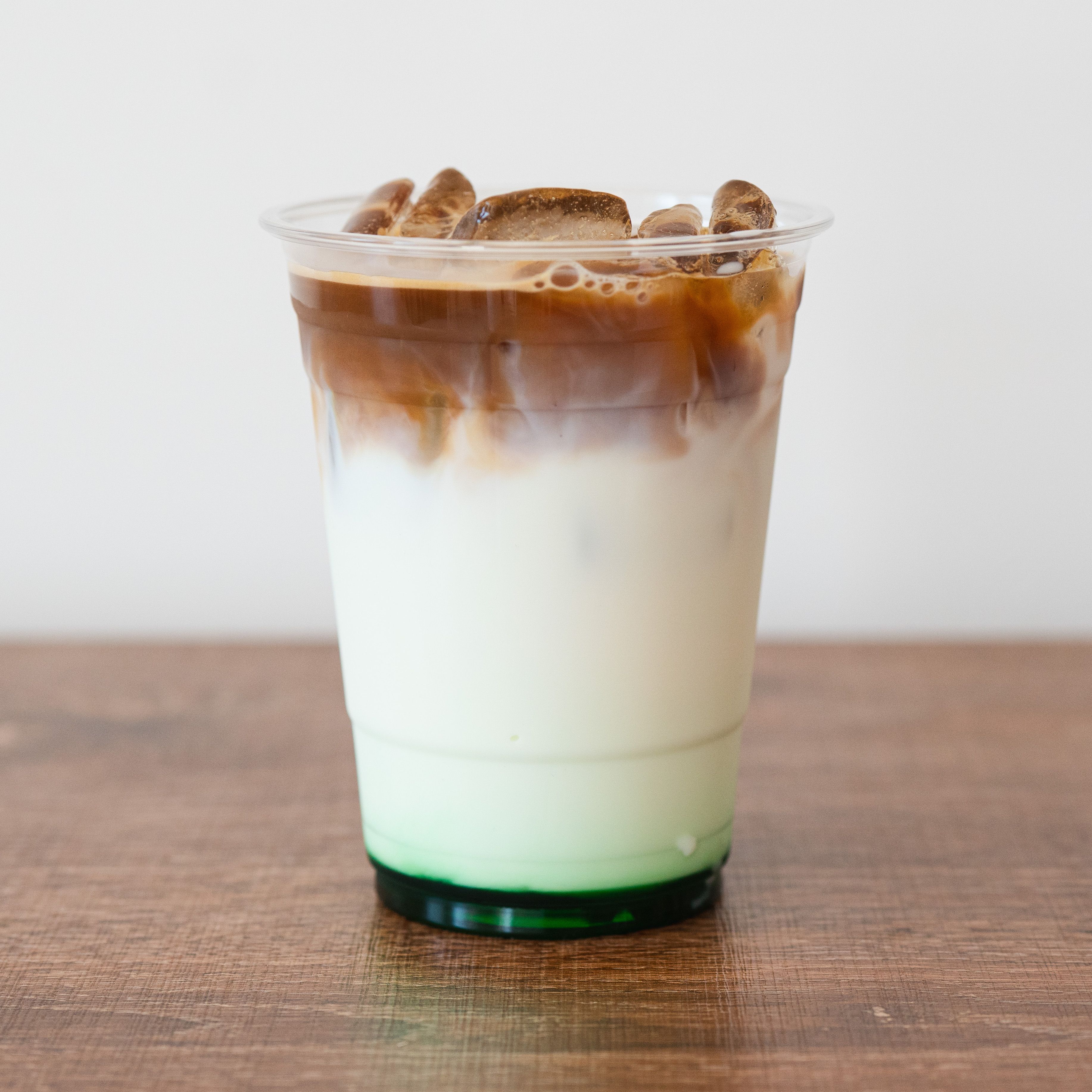 Pandan Iced Latte at Blue House Cafe