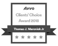 AVVO Clients' Choice Award 2018 — Thomas J. Maronick Jr | Badge