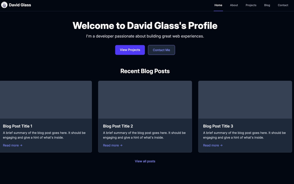 Profile Page