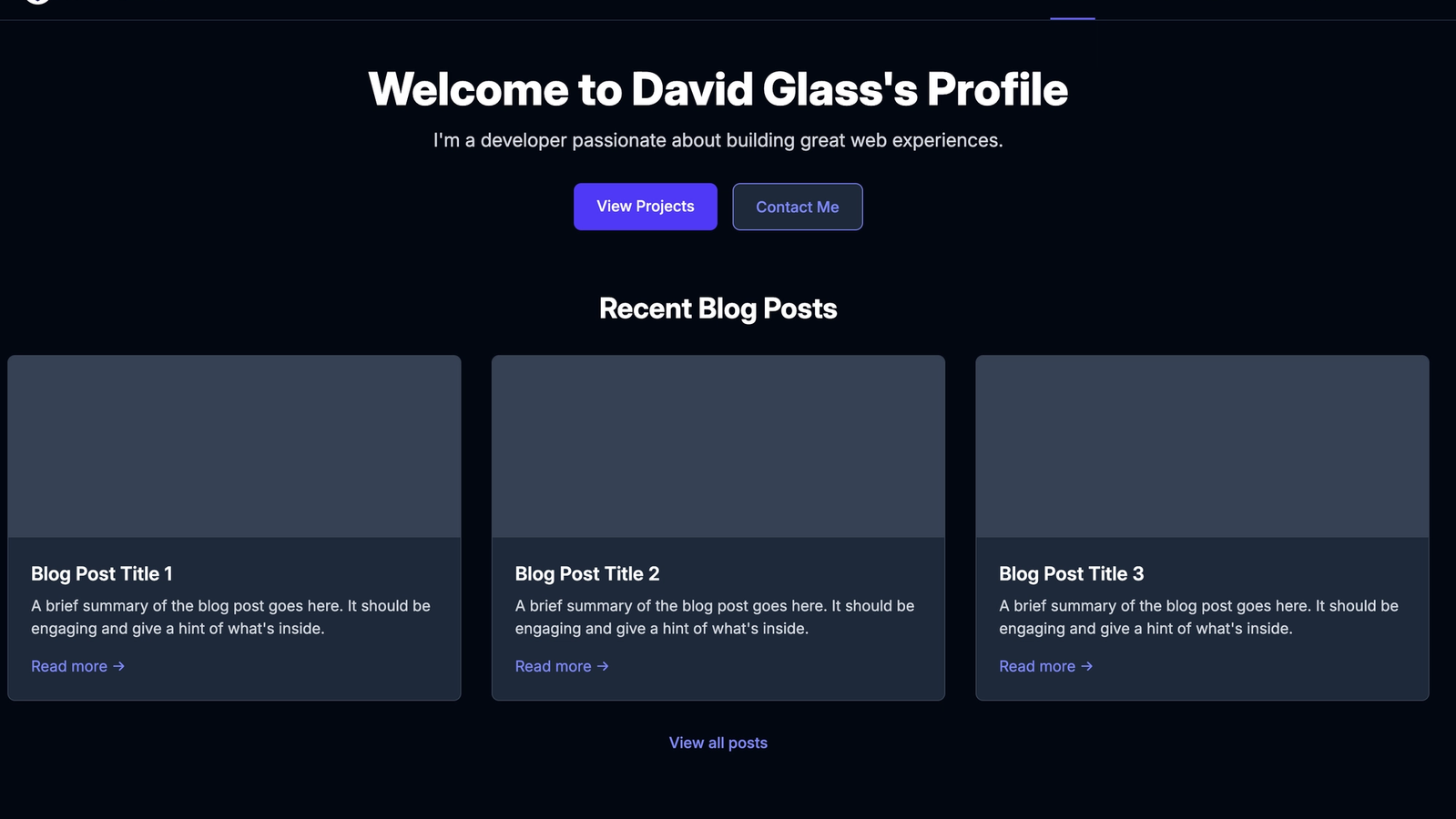 Profile Page