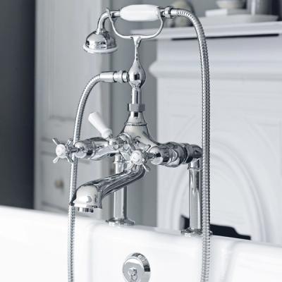 Avebury Bath Mounted Thermostatically Controlled Bath and Shower Mixer