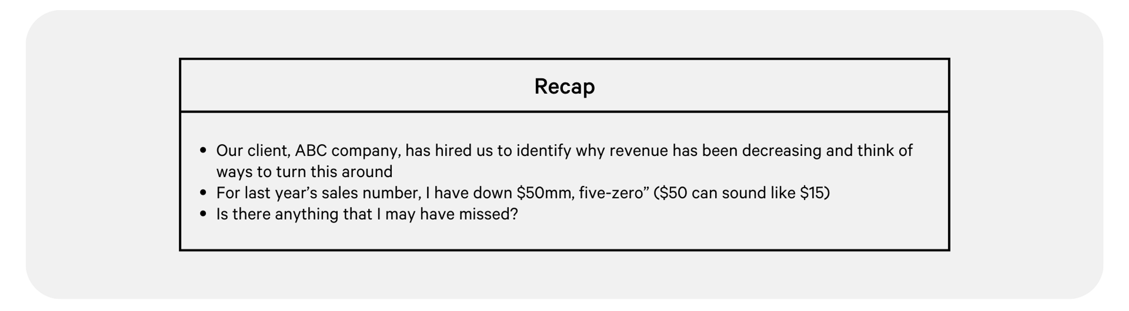 example consulting case study