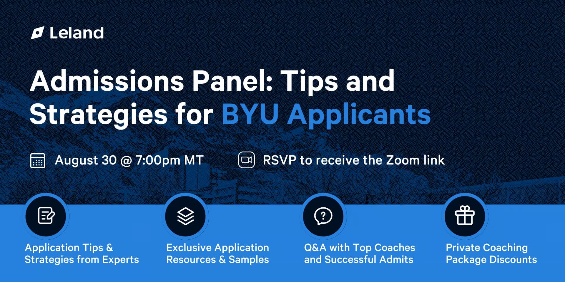 How To Get Into BYU (20232024) Leland