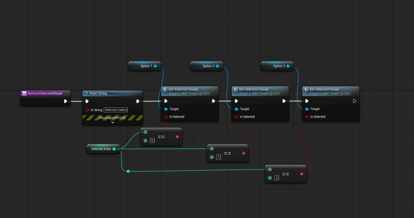 Power-Up Selection Visual State