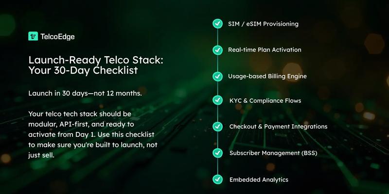 Telco Launch Stack Checklist